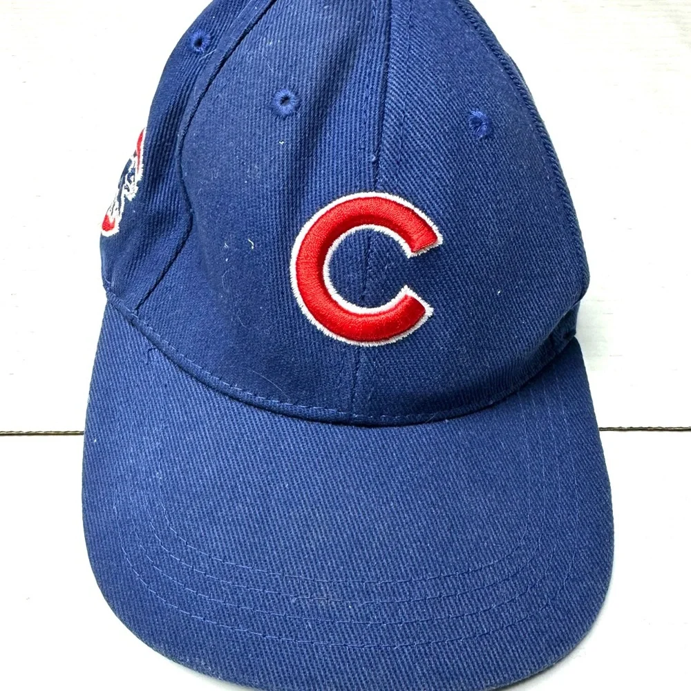 Chicago Cubs Baseball Cap Youth Fan Favorite Tag Cotton‎ Vintage Hook Loop Tape